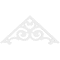 Ekena Millwork Pitch Hurley Architectural Grade PVC Gable Pediment, 36"W x 16 1/2"H x 1"P (11/12) GPP036X017X100HUR - alternate 5